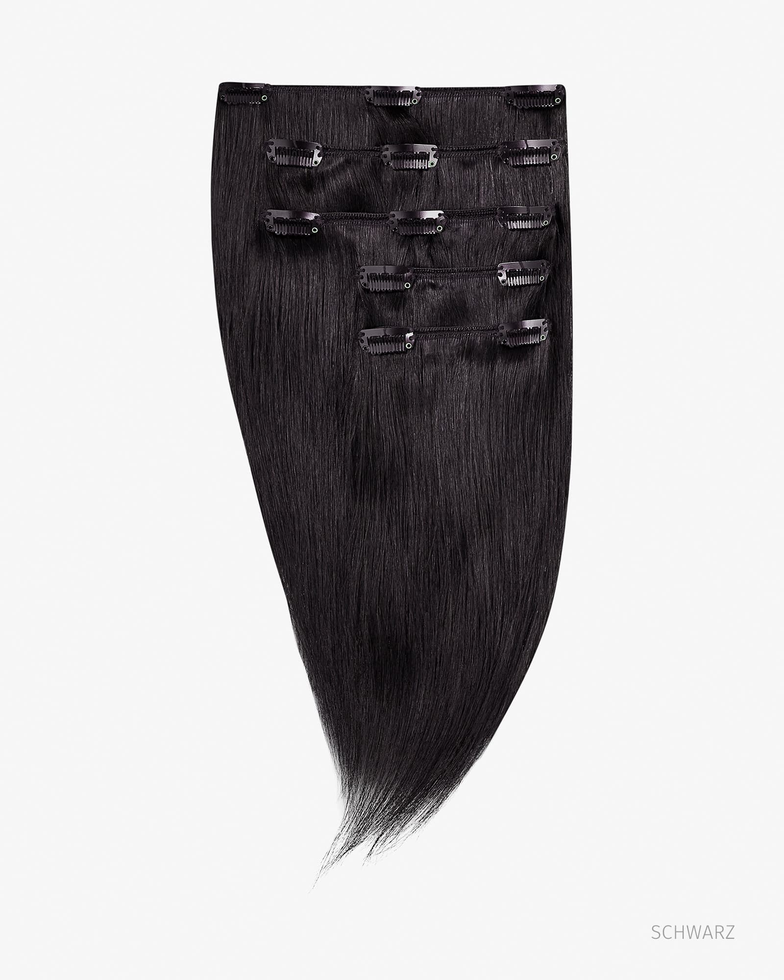 Clip-In Haarextensions – 7-teilig, 45 Cm, 70 G, 100% Echtes Remy-Haar, Farbe Schokobraun
